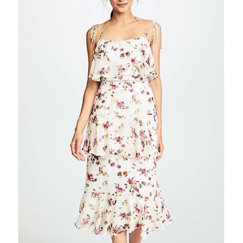 Wayf Imola floral midi dress